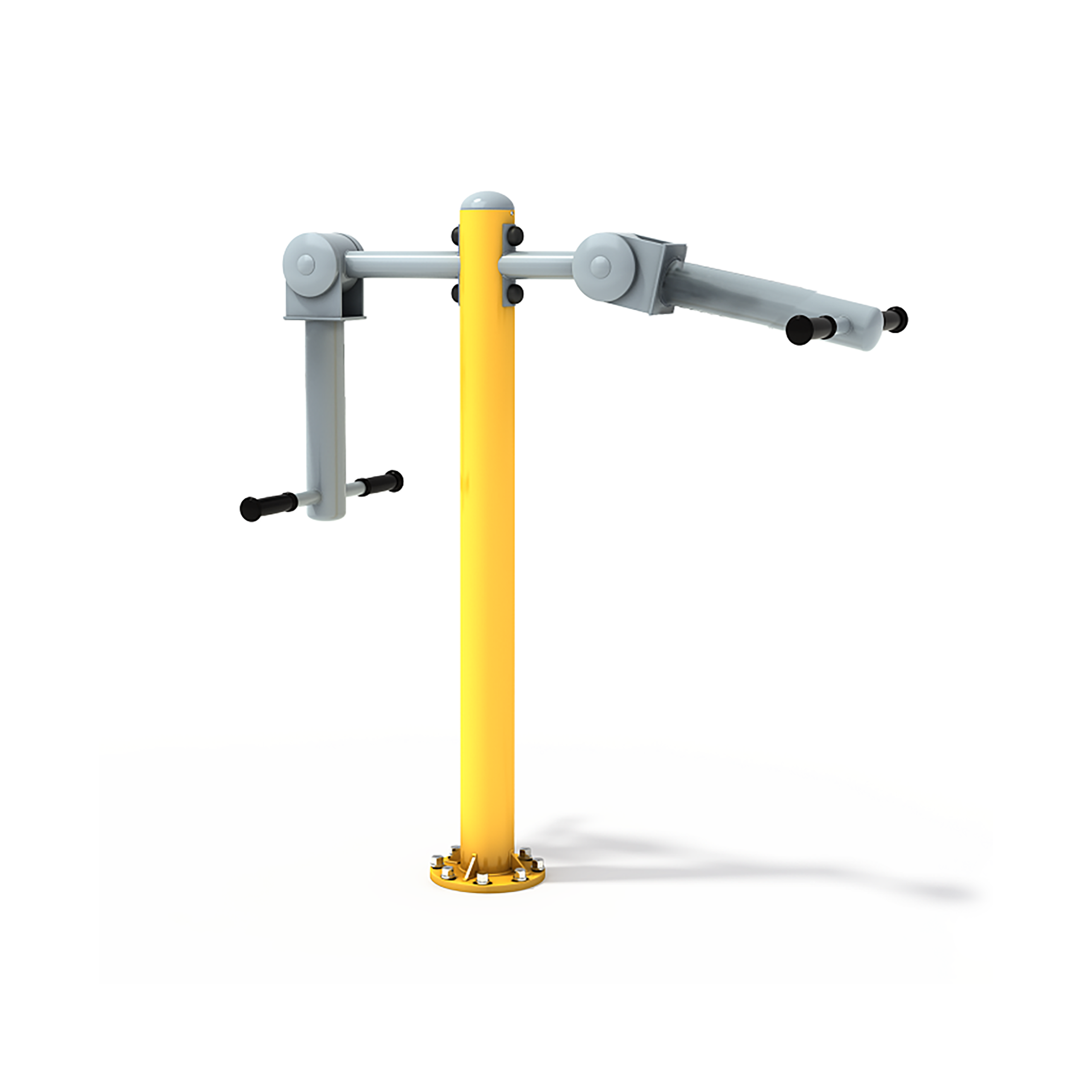 Máquina de entrenamiento inferior disabled + poste + máquina de entrenamiento superior disabled Exterior gym